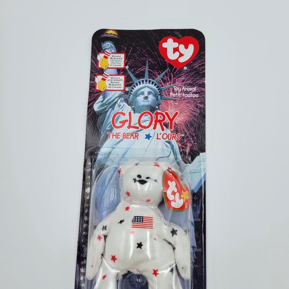 TY Teenie Beanie Baby Glory The Bear Retired 1999 McDonalds Toy New Read - Picture 6 of 9